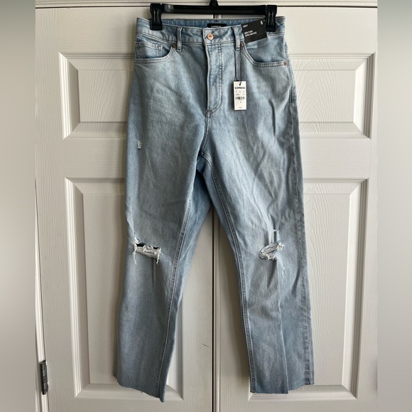 New! Express Mom Jeans Super High Rise - Picture 1 of 6